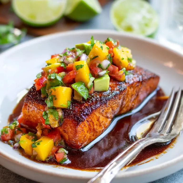 Mango Teriyaki Salmon