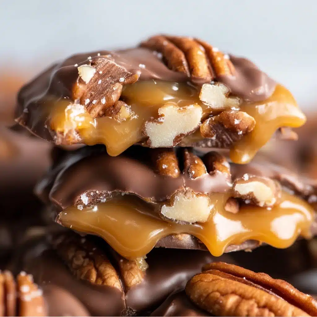 Chocolate Pecan Turtle Clusters Recipe - Recipe Image