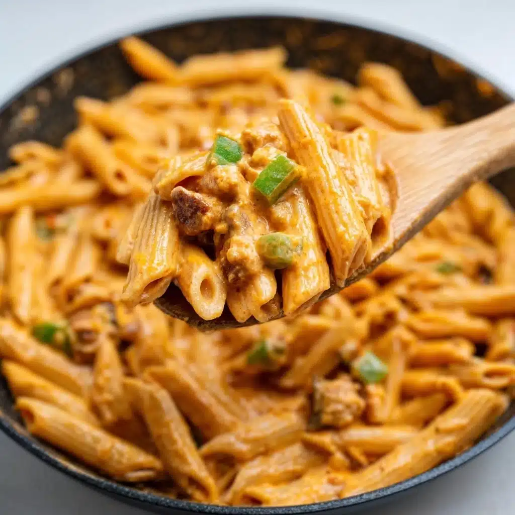One-Pot Smoky Chipotle Cheesy Chicken Pasta Recipe - Recipe Image