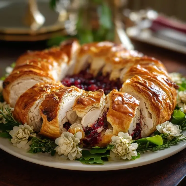 Turkey Cranberry Crescent Ring Recipe