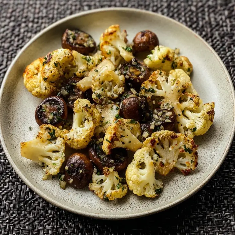Garlic Cauliflower Mushroom Skillet: Quick & Delicious Dish Recipe