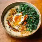 Savory Miso Oatmeal with a Jammy Egg Recipe