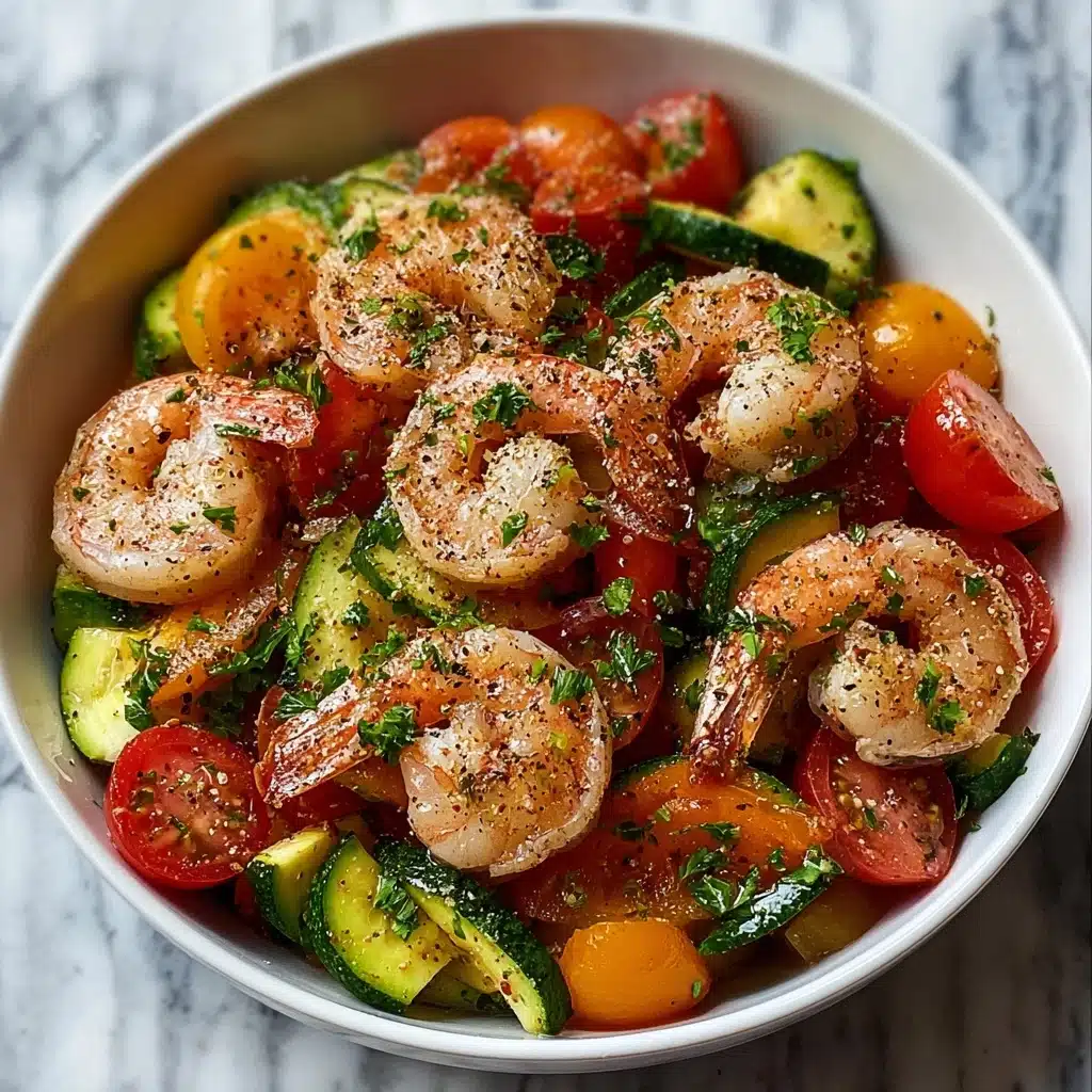 Garlic Parmesan Shrimp & Veggies Recipe - Recipe Image
