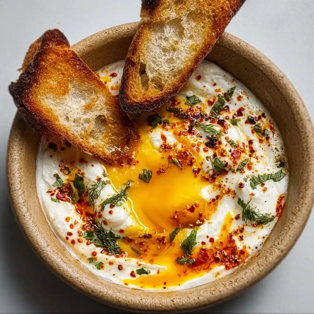 Çılbır: Turkish Eggs with Creamy Yogurt & Butter Sauce Recipe - Recipe Image