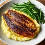 Blackened Catfish with Spicy Cheese Grits Recipe