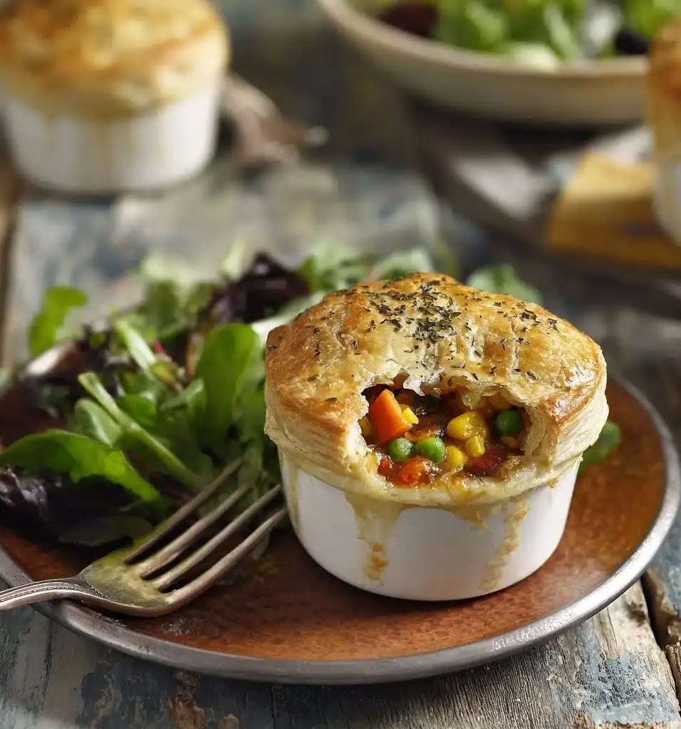 Roasted Autumn Vegetable Pot Pies Recipe