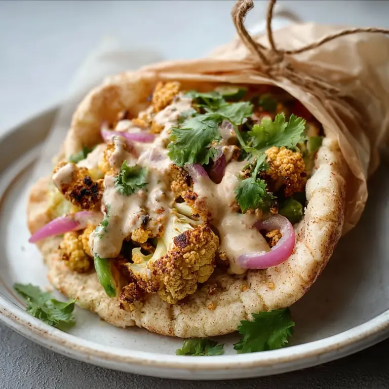 Chili Lime Chickpea Cauliflower Wrap Recipe