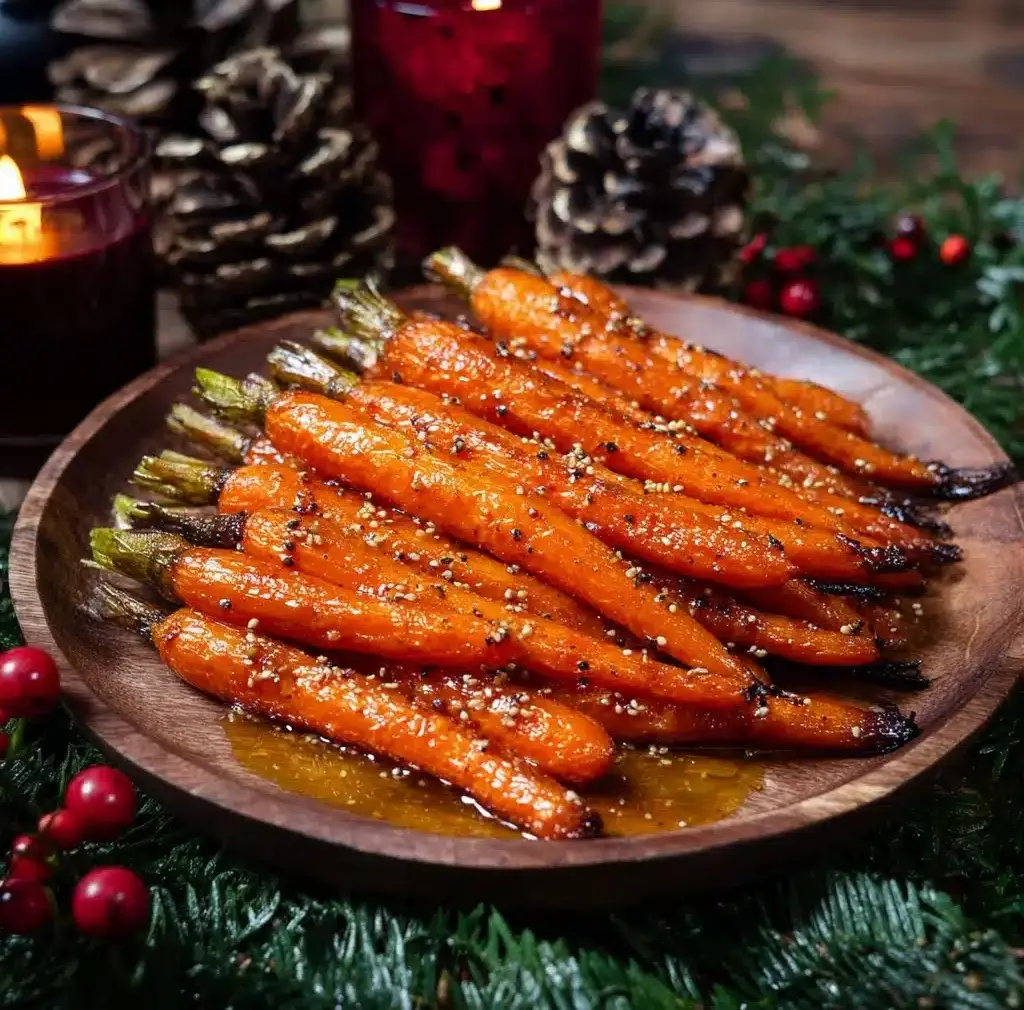 Maple Mustard Roasted Carrots Recipe