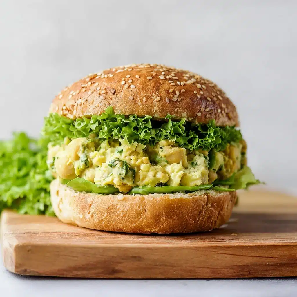 Smashed Chickpea Avocado Dill Pickle Sandwiches Recipe - Recipe Image