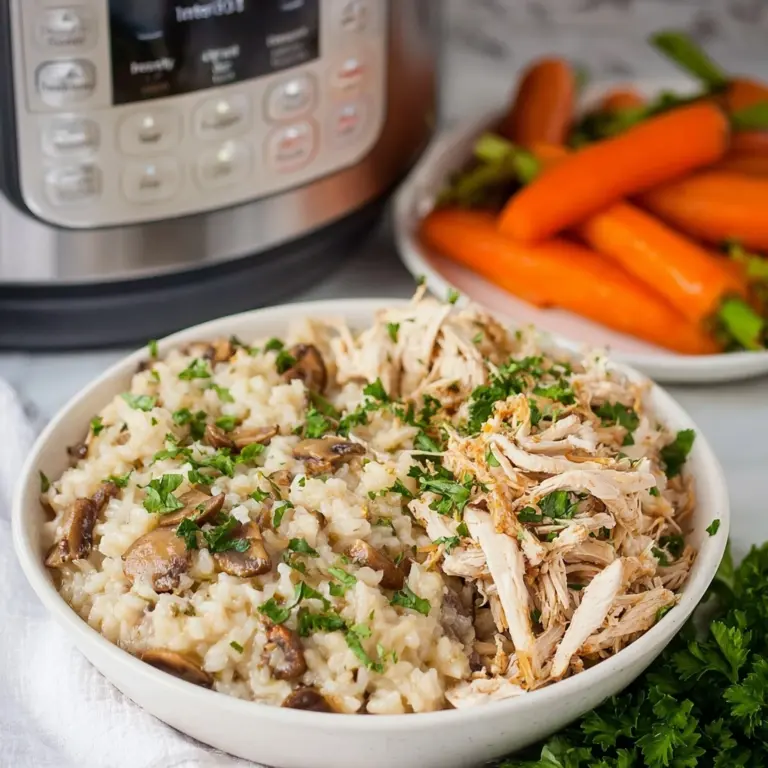 Instant Pot Creamy Chicken and Rice Recipe