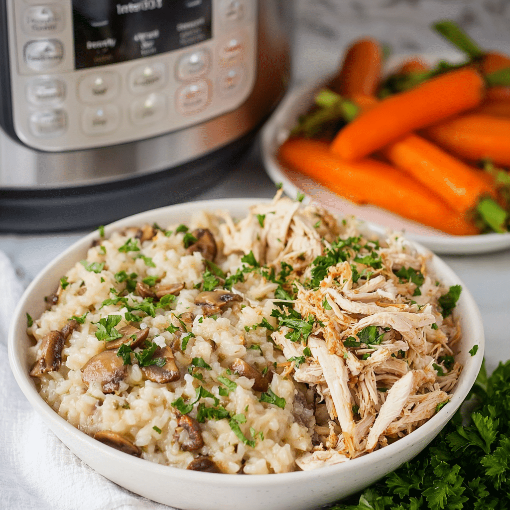 Instant Pot Creamy Chicken and Rice Recipe - Recipe Image
