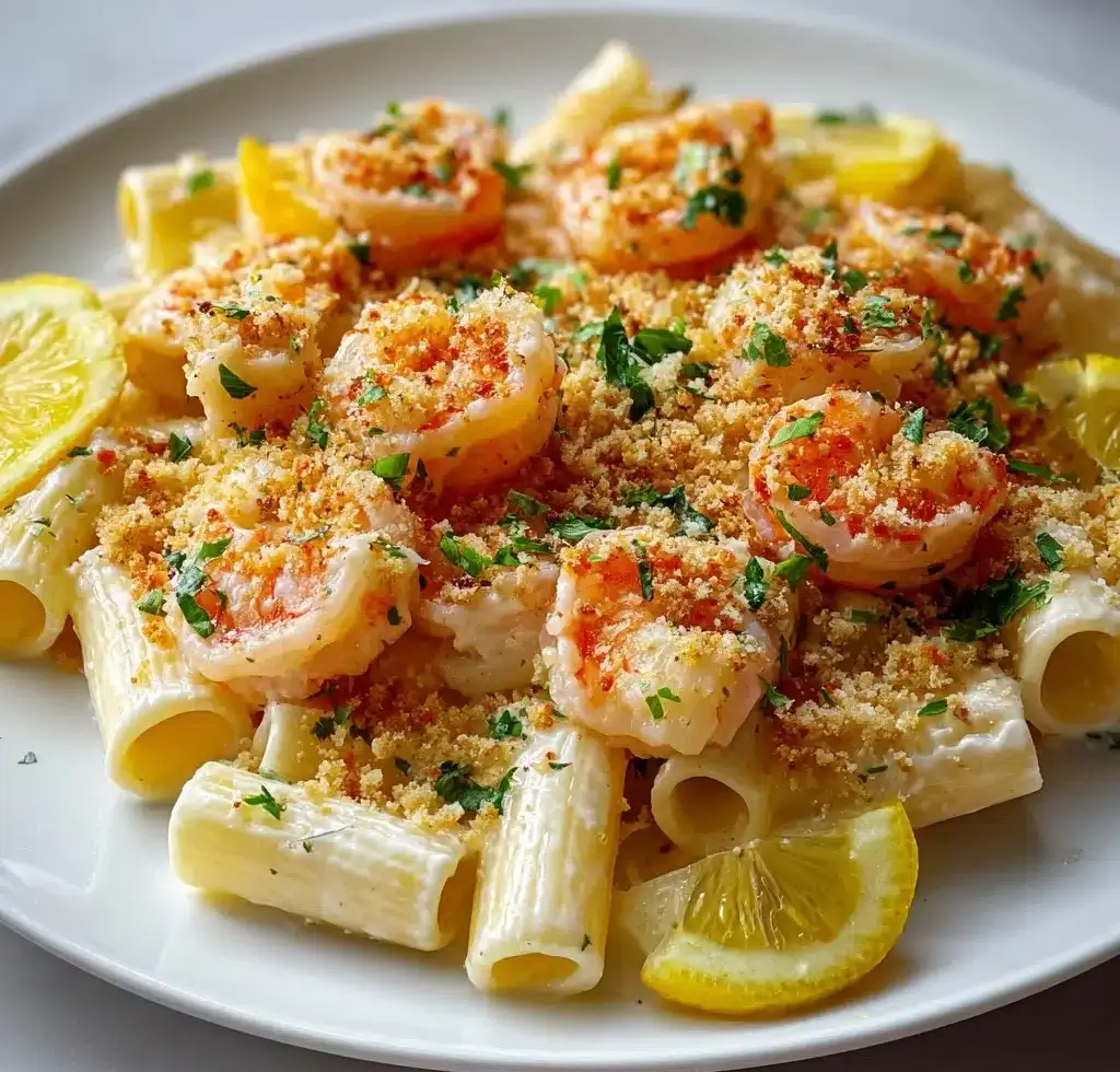 Shrimp Scampi Pasta Bake – Cheesy, Garlicky, and Oh-So-Easy!