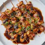 Teriyaki Sesame Grilled Chicken Skewers Recipe