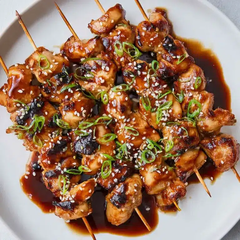 Teriyaki Sesame Grilled Chicken Skewers Recipe
