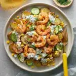 Smoky Shrimp and Corn Bowls with Dill & Buttermilk Ranch Recipe