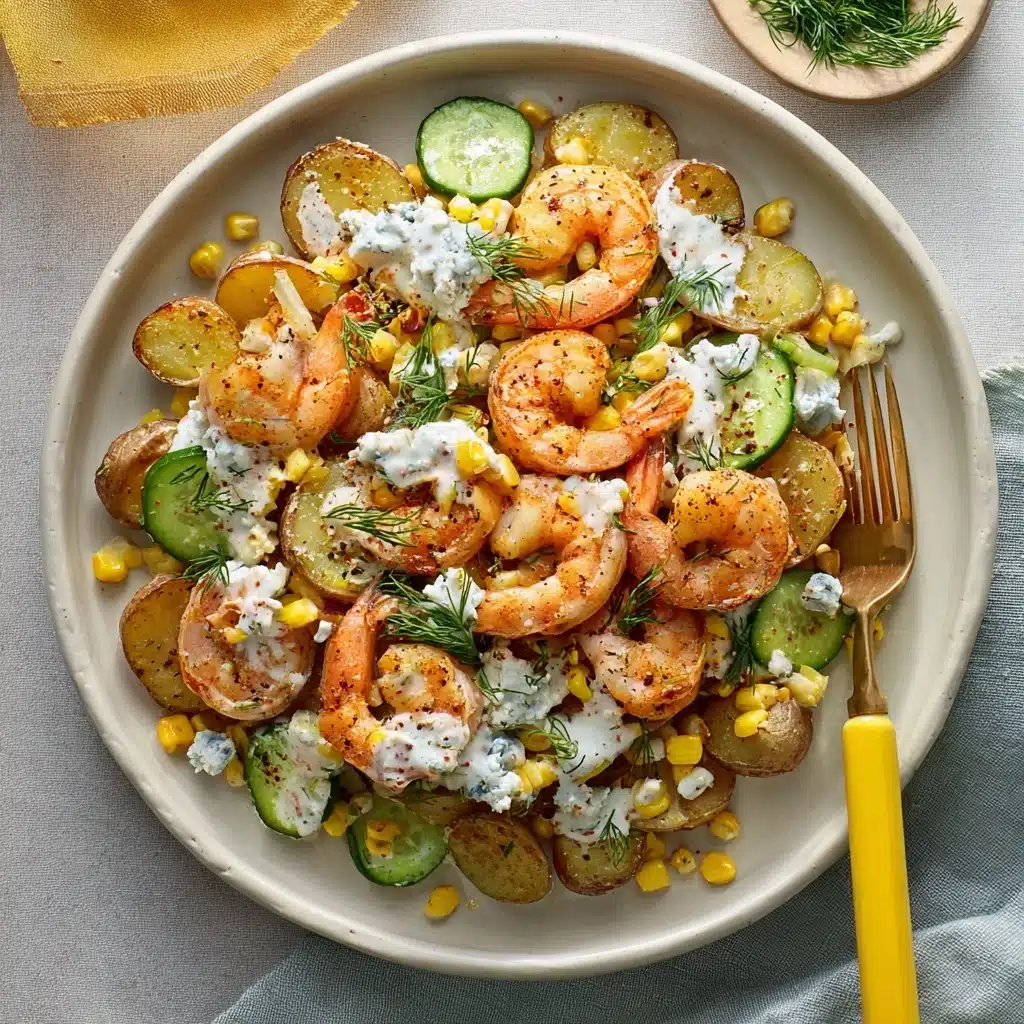 Smoky Shrimp and Corn Bowls with Dill & Buttermilk Ranch Recipe - Recipe Image