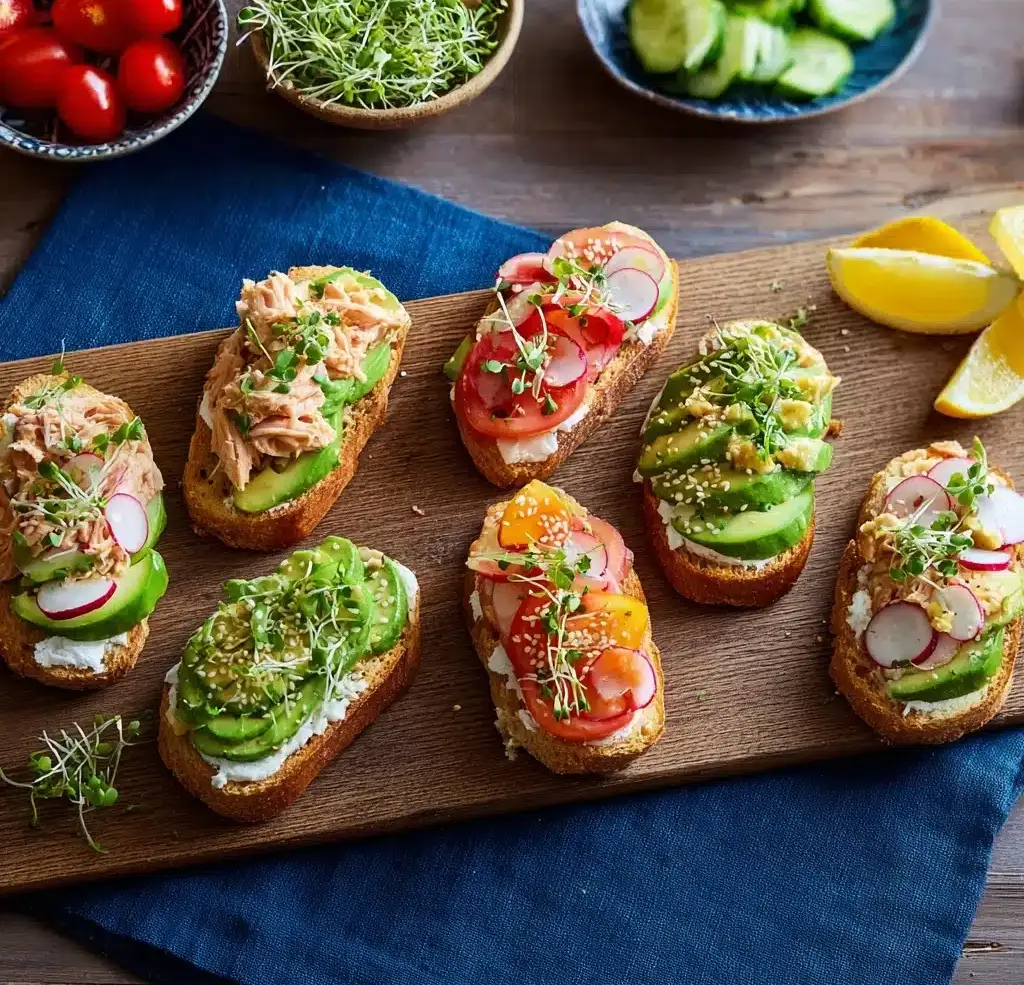 Assorted Tuna Crostini Recipe