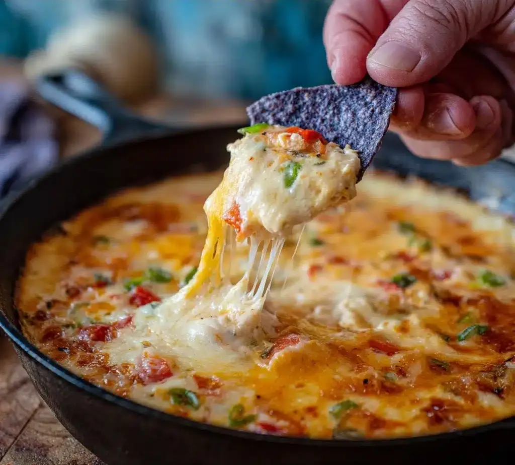 Mexican Restaurant Style White Cheese Queso Dip Recipe