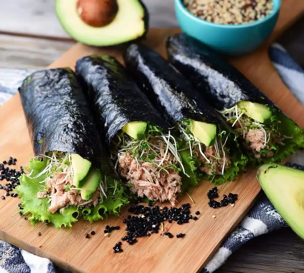 Nori Wraps with Tuna Salad Recipe
