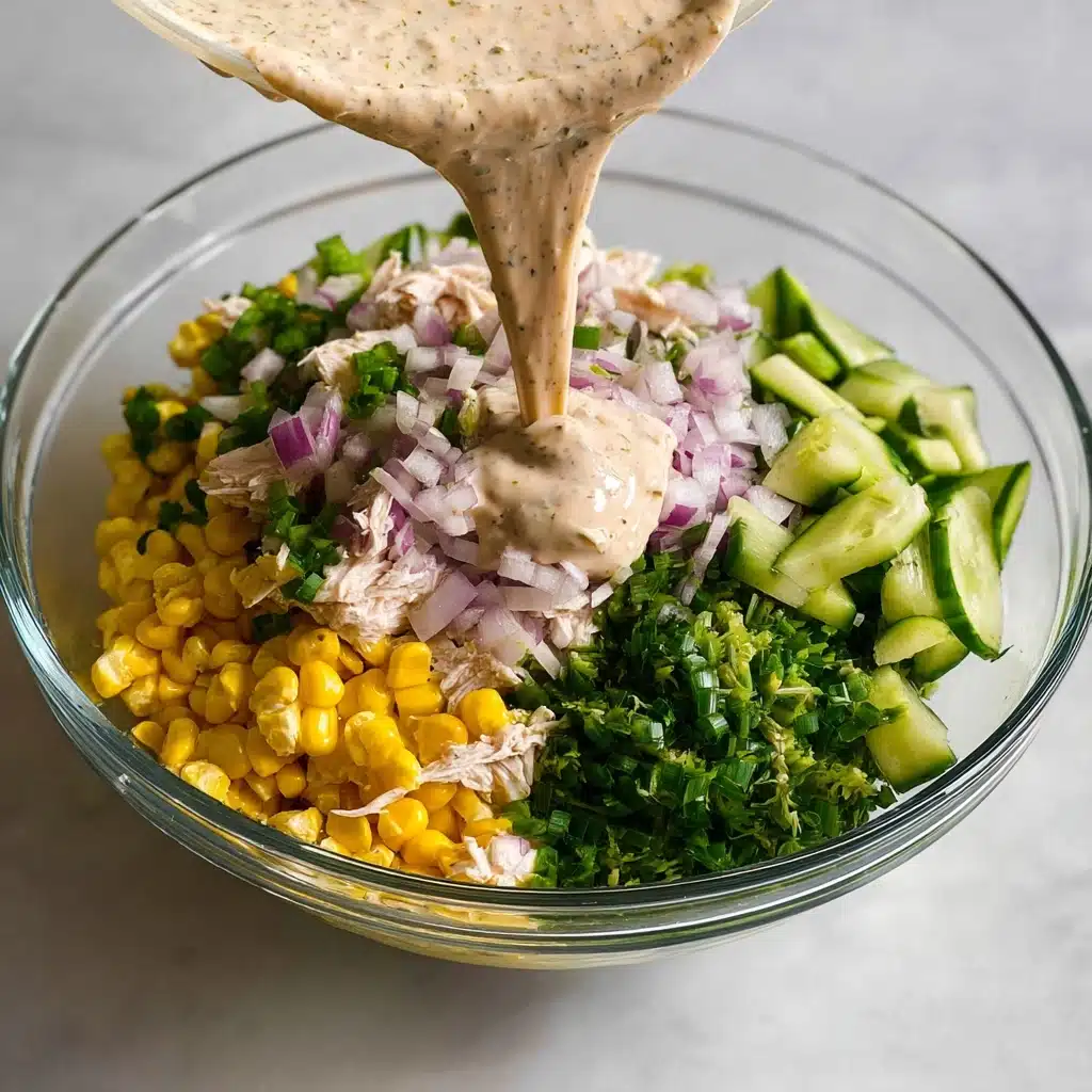 Street Corn Creamy Cucumber Salad Recipe