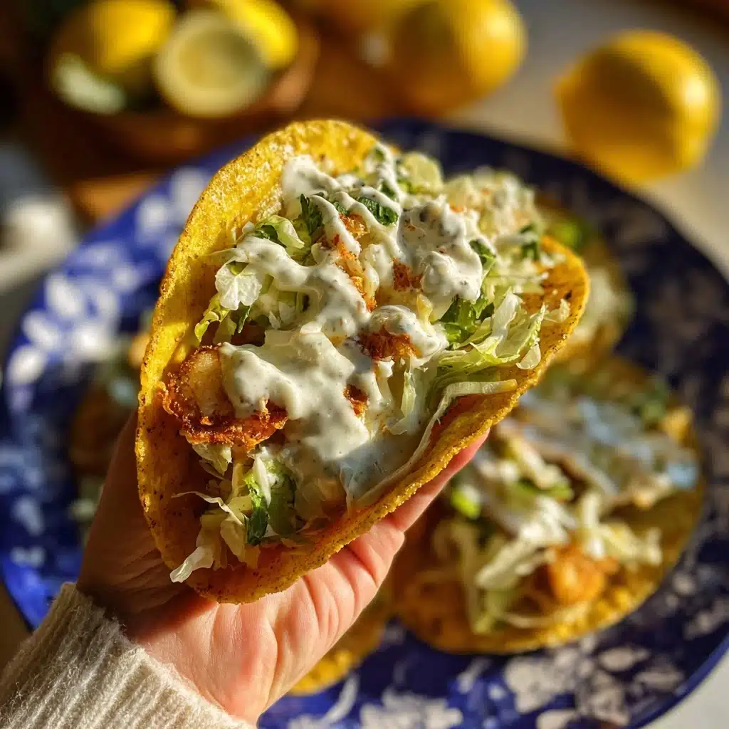 Smash Chicken Caesar Tacos Recipe - Recipe Image