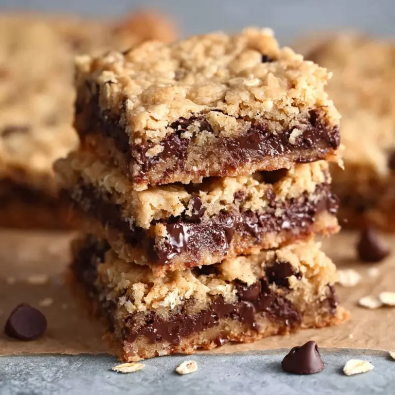 Oatmeal Chocolate Chip Bars Recipe