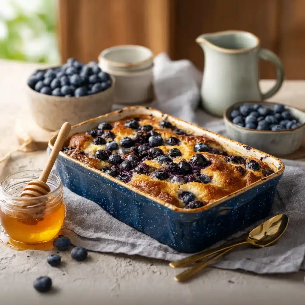 Blueberry Cottage Cheese Breakfast Bake Recipe - Recipe Image