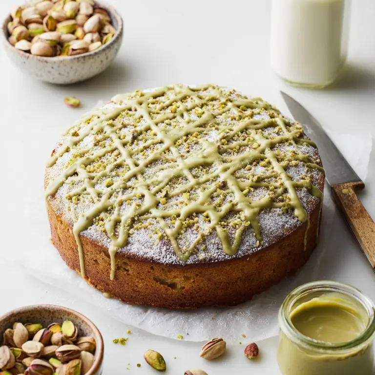 Vegan Pistachio Coffee Cake Recipe