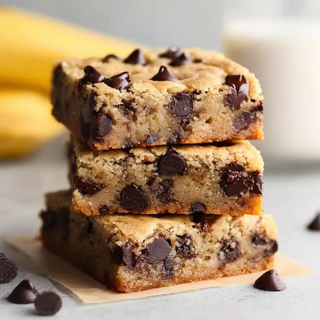 Moist Banana Bread Blondies Recipe - Recipe Image