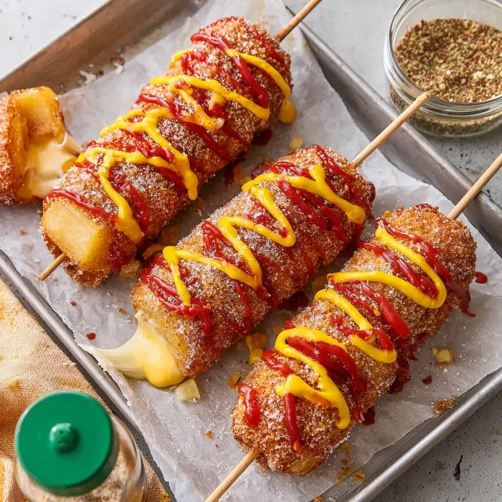 The Best Korean Corn Dog (Crispy and Cheesy) Recipe - Recipe Image