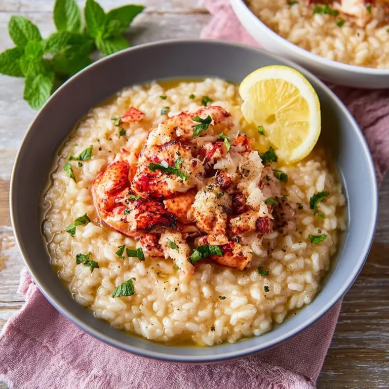 Lemon Butter Lobster Risotto: A Luxurious Meal for Beginners