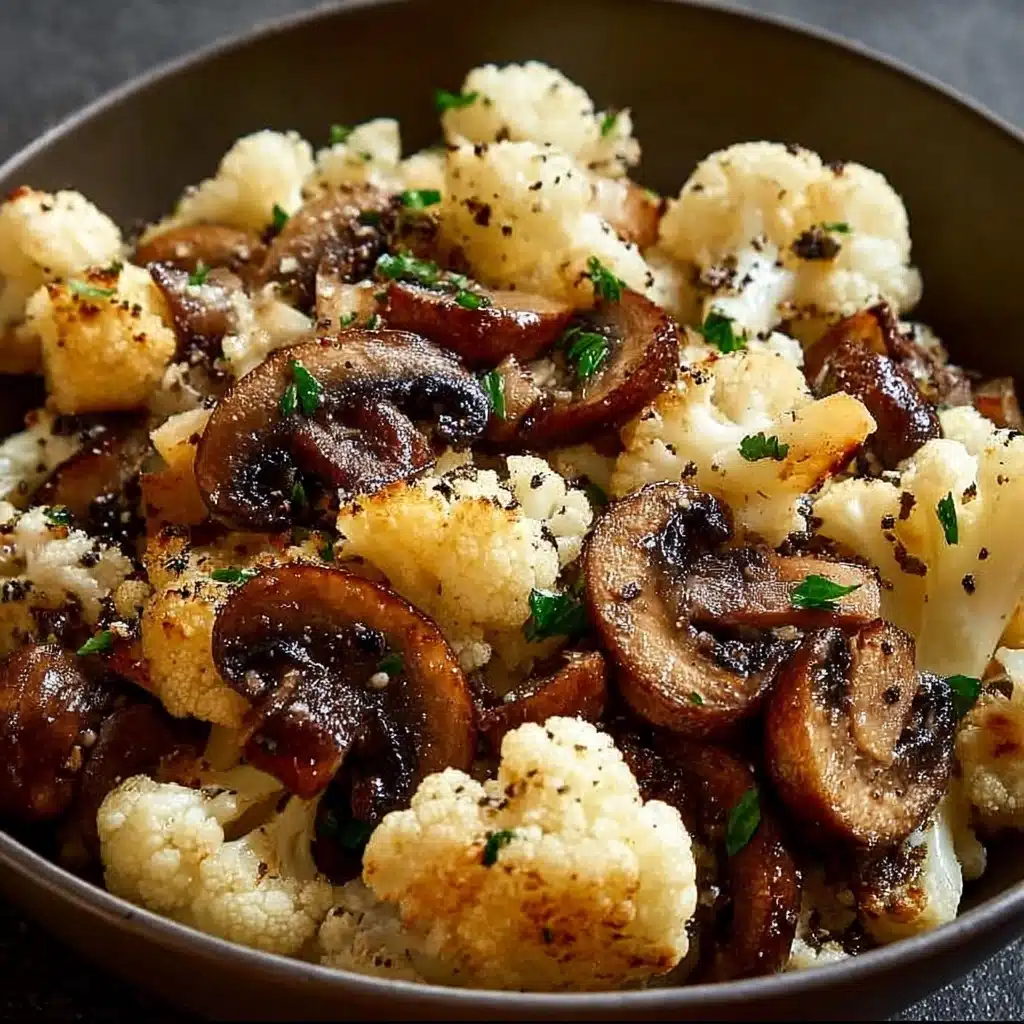 Garlic Cauliflower Mushroom Skillet: Quick & Delicious Dish Recipe - Recipe Image