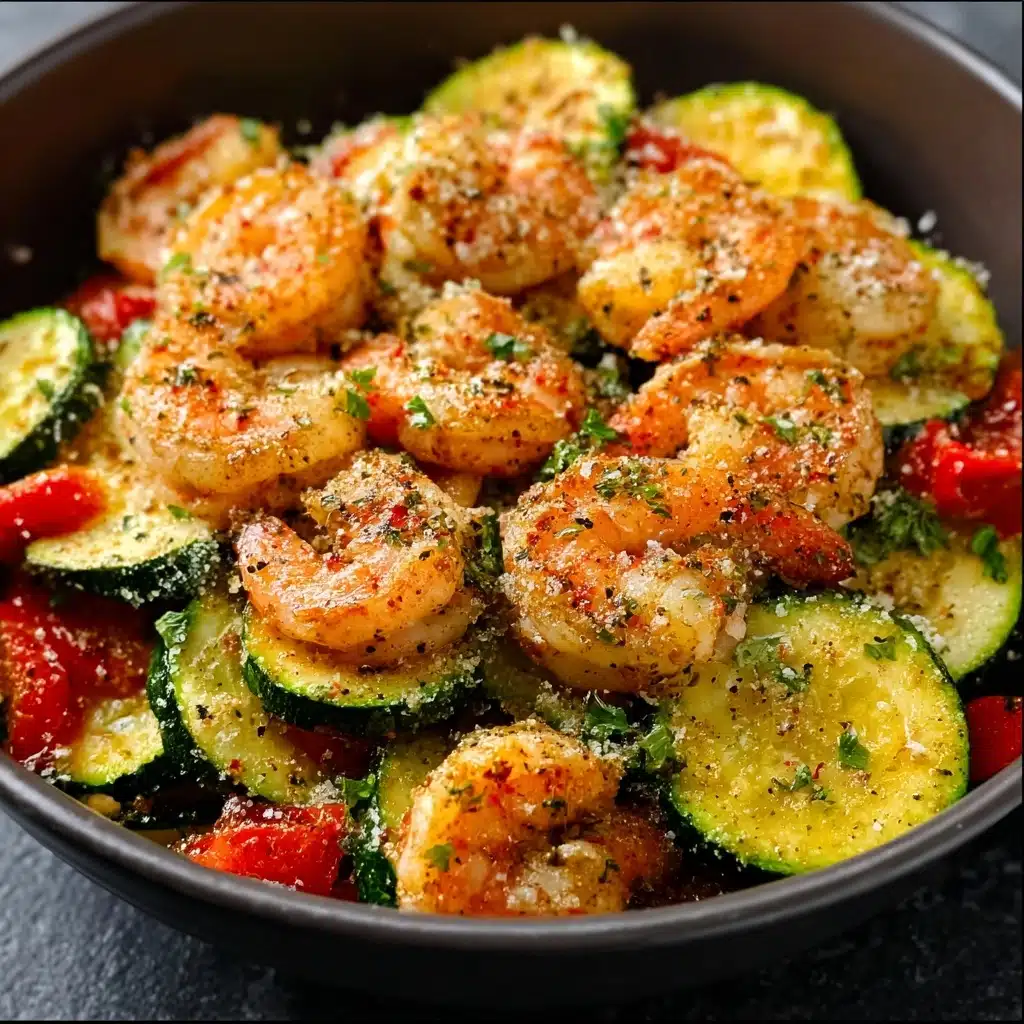 Garlic Parmesan Shrimp & Veggies Recipe - Recipe Image