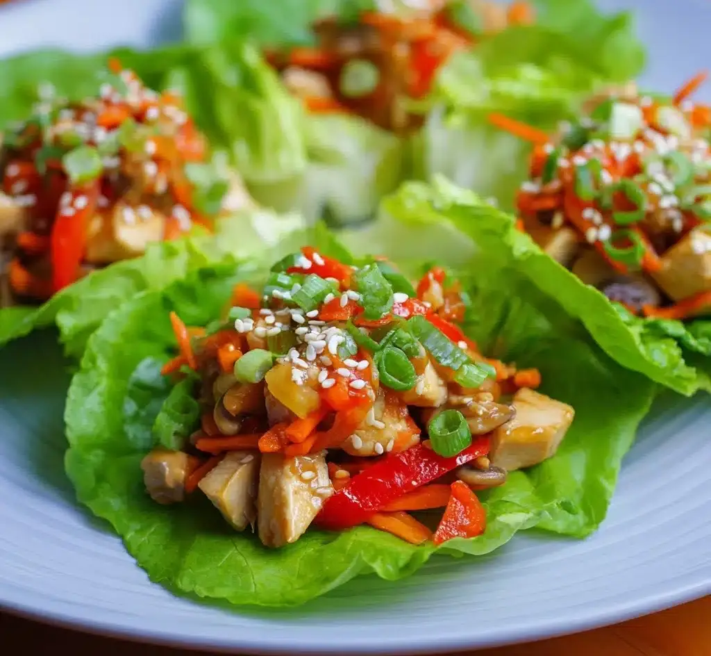 Teriyaki Chicken Lettuce Wraps Recipe