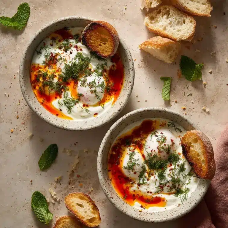 Çılbır: Turkish Eggs with Creamy Yogurt & Butter Sauce Recipe