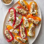 Everything Bagel Cream Cheese Stuffed Mini Peppers Recipe