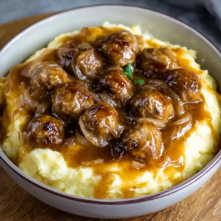 Crock Pot French Onion Meatballs Recipe