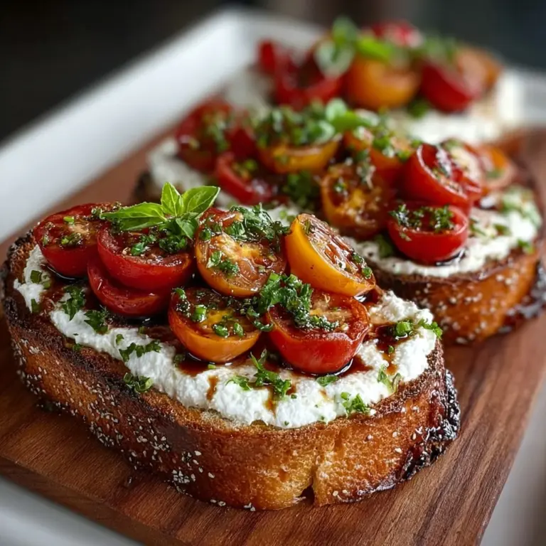Ricotta & Tomato Sourdough Toast Recipe