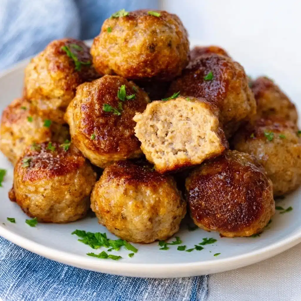 Fall Apple Recipes - Apple and Sage Turkey Meatballs Recipe - Recipe Image