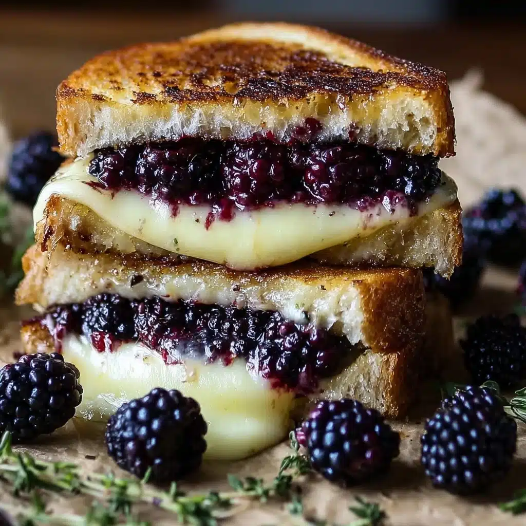 Blackberry balsamic and brie grilled cheese Recipe