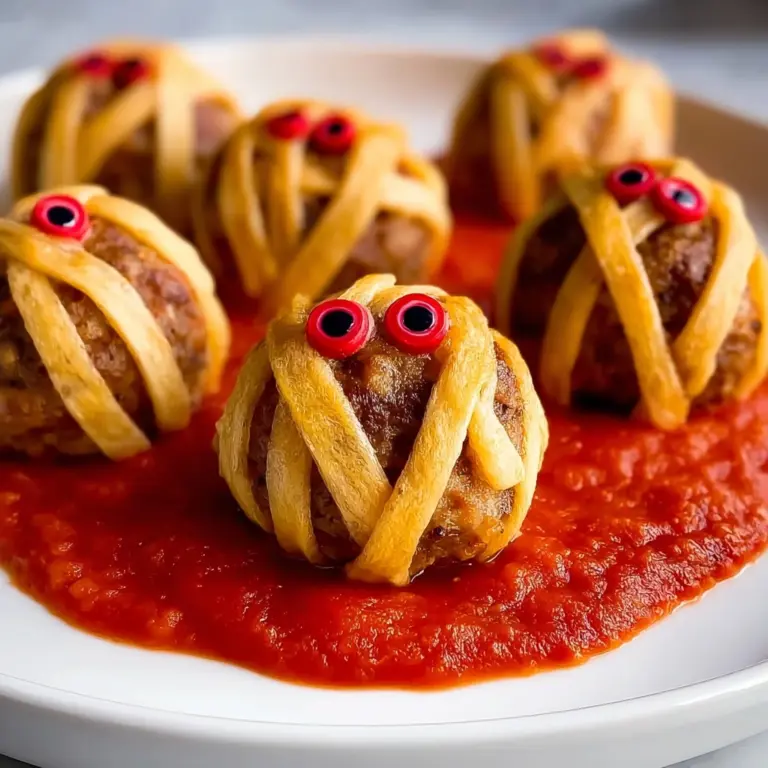 Halloween Mummy Meatballs Recipe