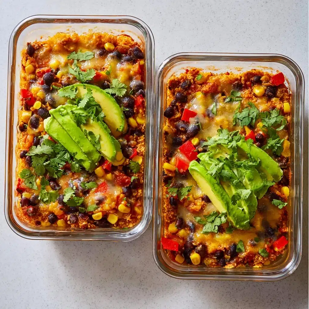 High-Protein Chicken Cottage Cheese Enchilada Bowls Recipe - Recipe Image