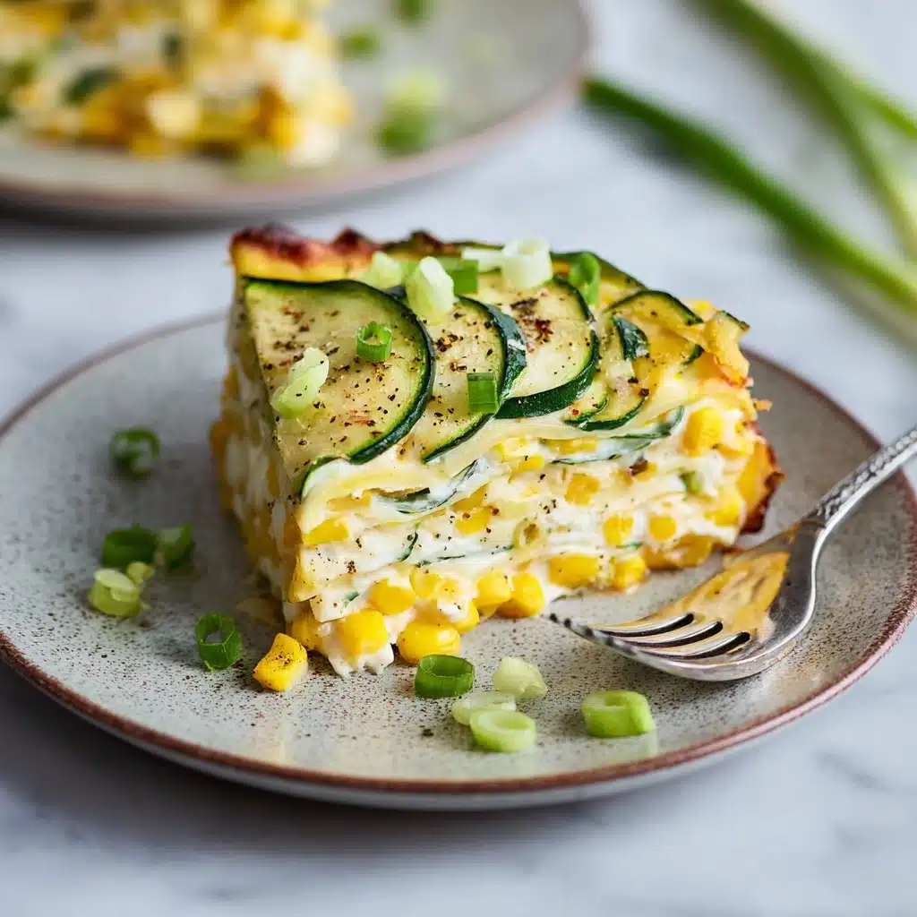 Sweet Corn and Zucchini Pie Recipe - Recipe Image