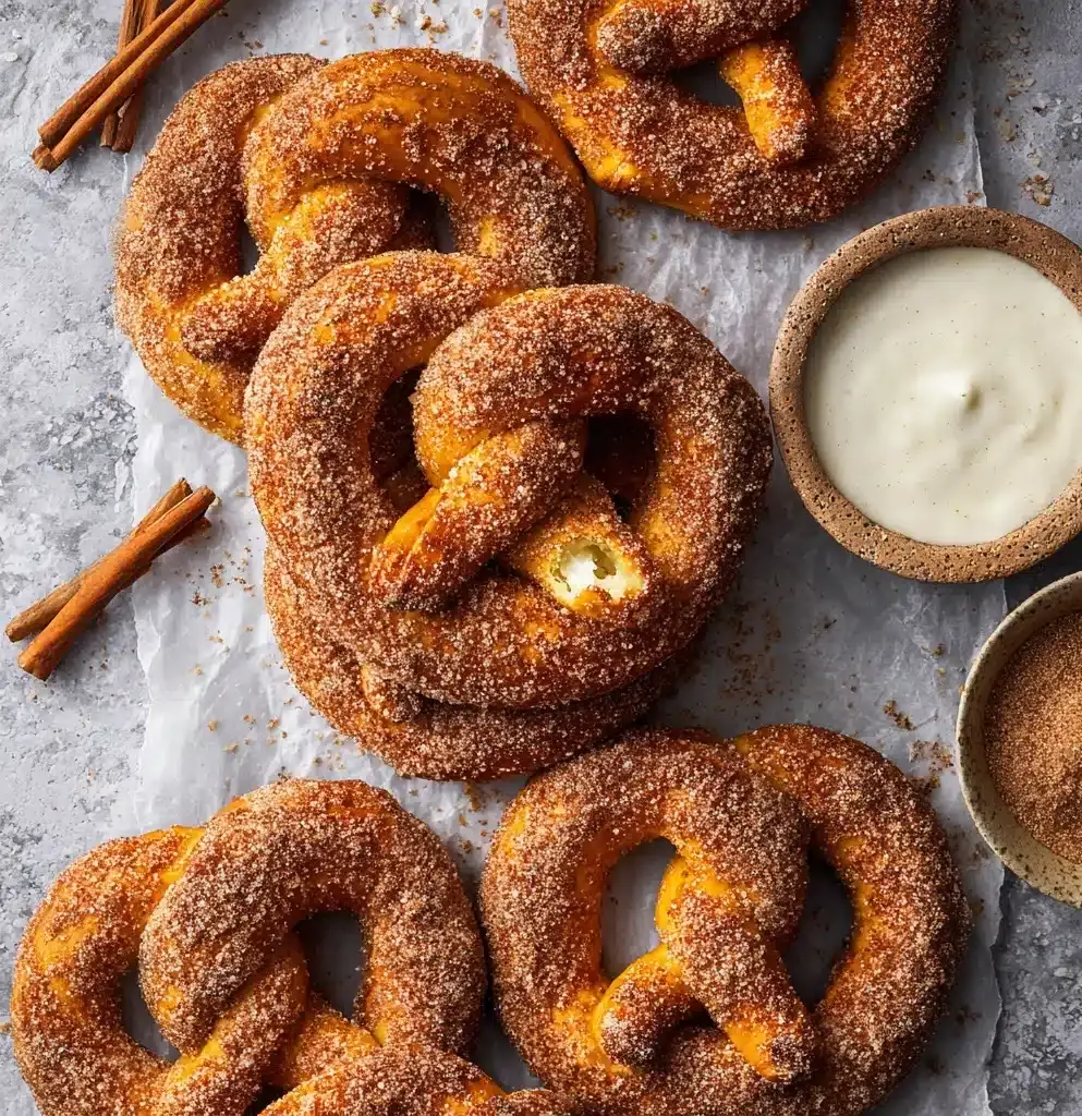 Homemade Soft Cinnamon Sugar Pretzels Recipe