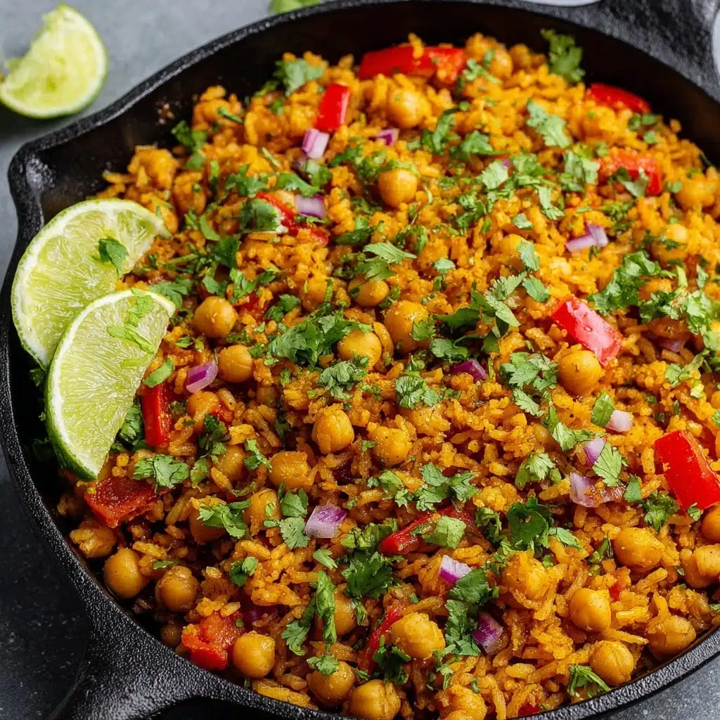 Taco-Spiced Chickpea and Rice Skillet Recipe - Recipe Image
