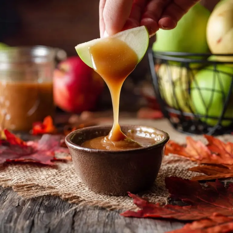 Apple Cider Caramel Sauce – Rich, Buttery Fall Treat for Drizzling, Dipping, and Gifting