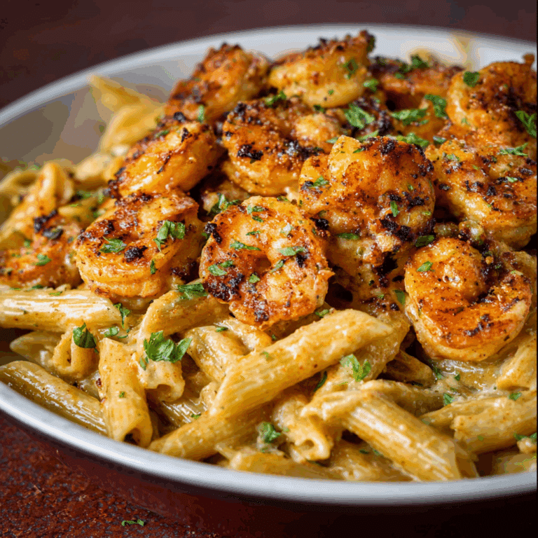 shrimp & crab pasta with creamy cajun sauce Recipe