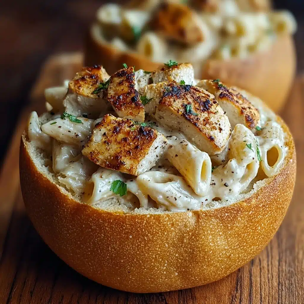 Indulgent Chicken Alfredo Garlic Bread Bowls for Cozy Nights
- Recipe Image