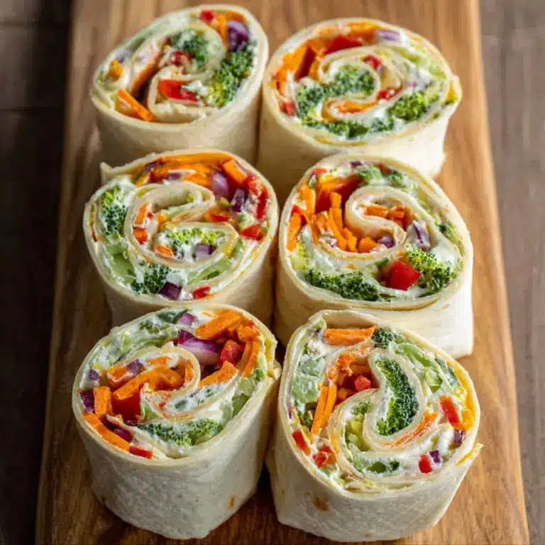 Fresh Vegetable Tortilla Roll Ups Recipe