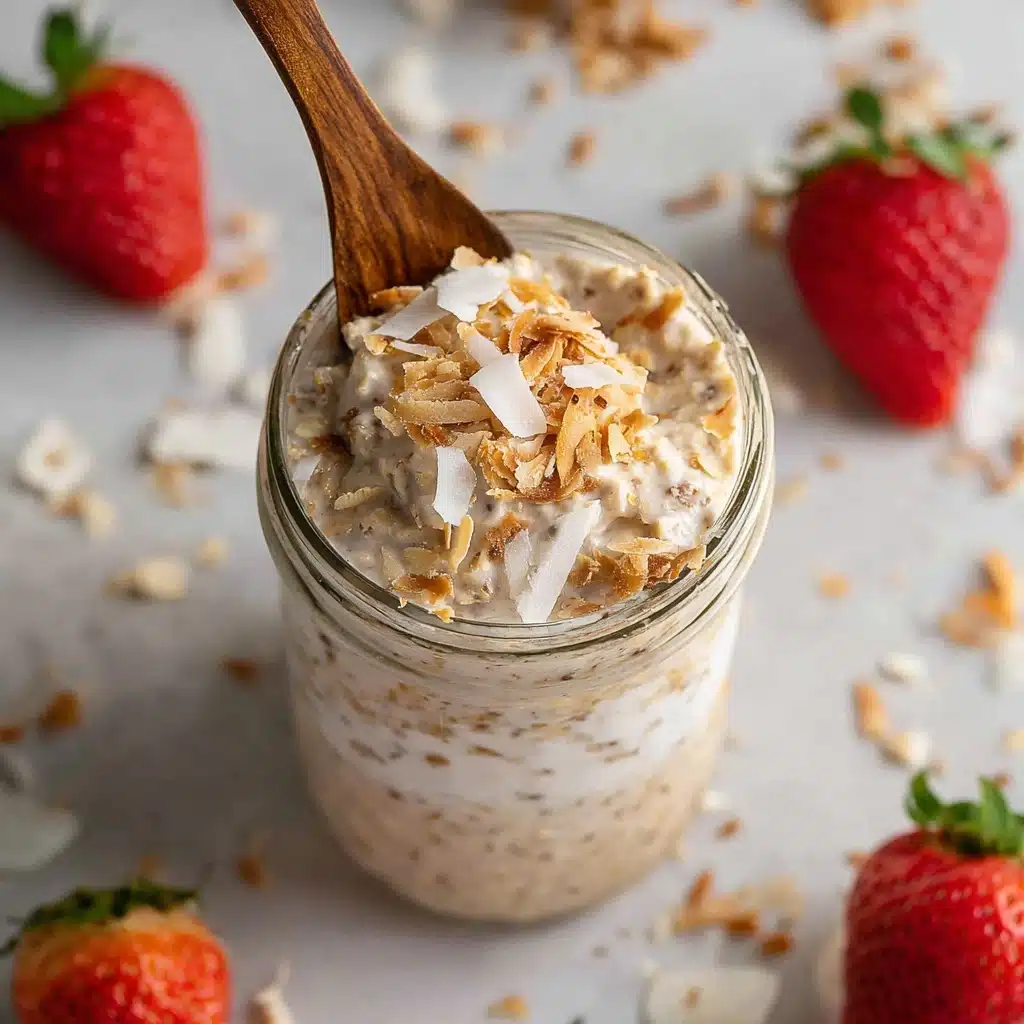 Coconut Cream Pie Overnight Oats Recipe - Recipe Image